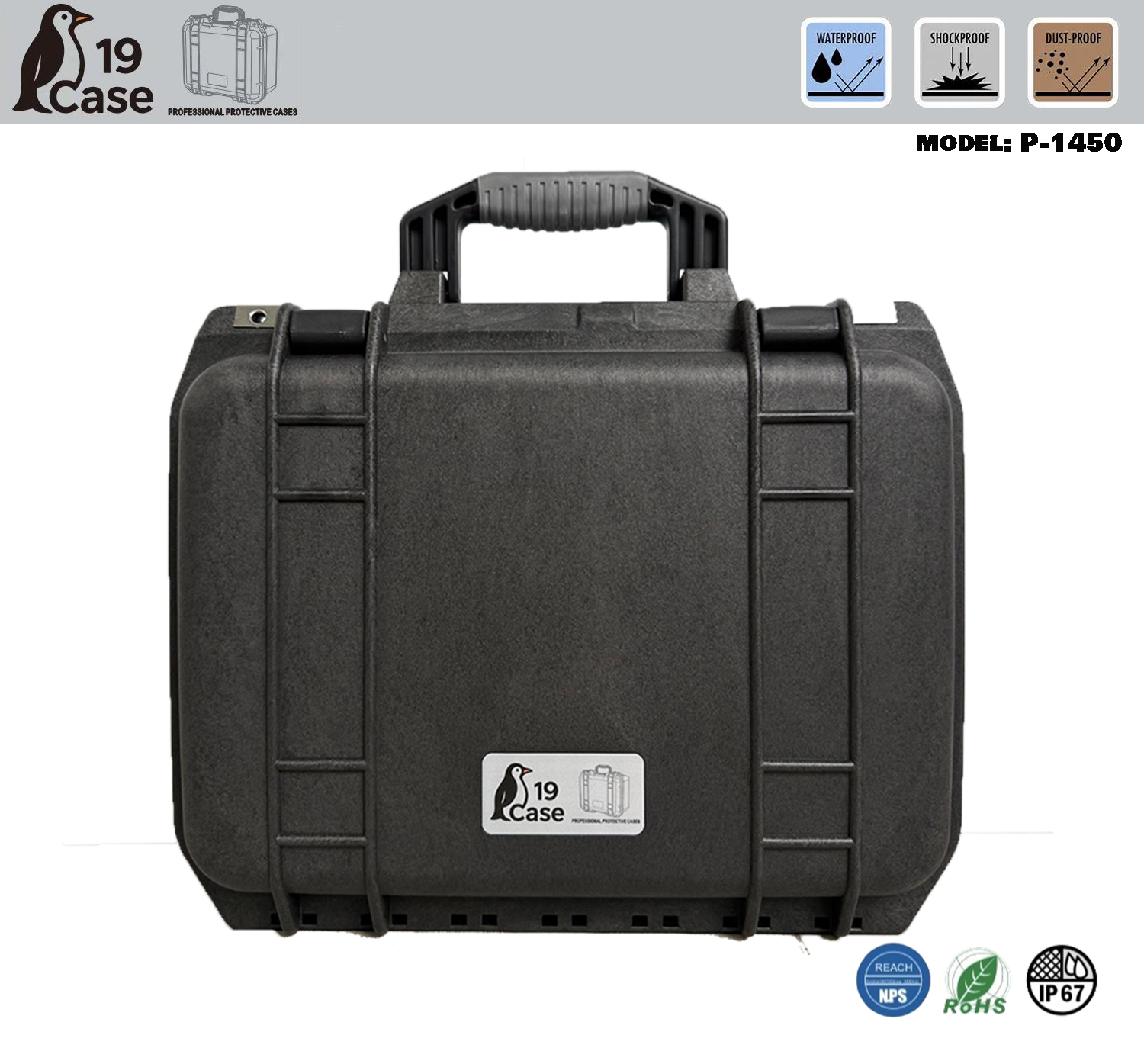 Hardcase P-1450 with Pick & Pluck Foam - Black