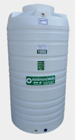 ถัง PE ยี่ห้อ Safe สีพื้นเรียบ รุ่น WT-1000L