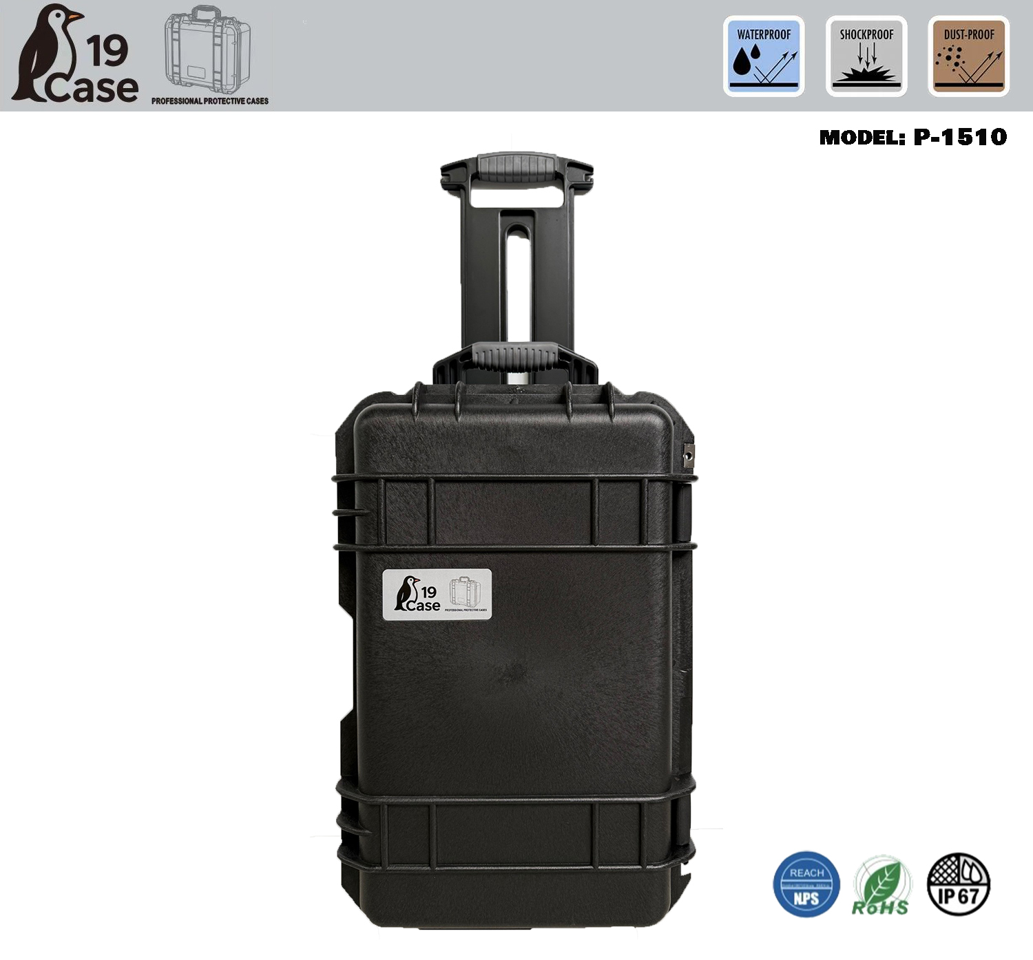 Hardcase P-1510 with Pick & Pluck Foam - Black