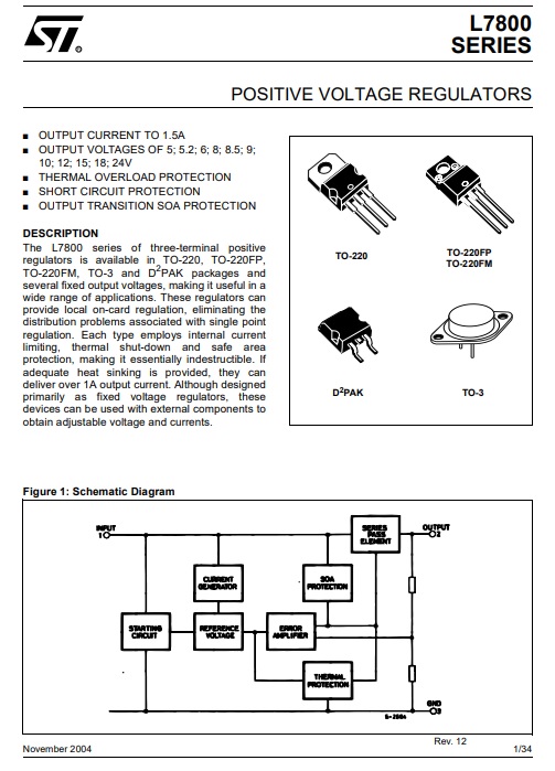 LM317T IC LM317 IC REG LINEAR POS ADJ 1.5A TO220 ไอซี LM317T Adjust Positive Voltage Regulator"
