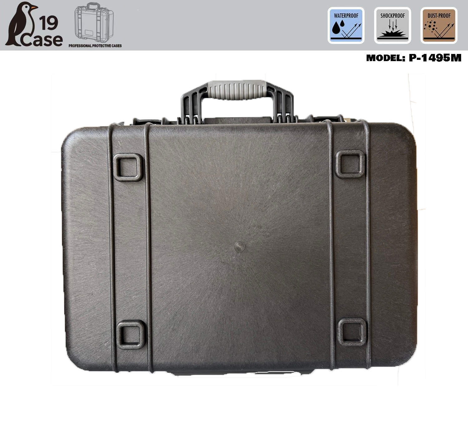 Hardcase P-1495M with Pick & Pluck Foam - Black