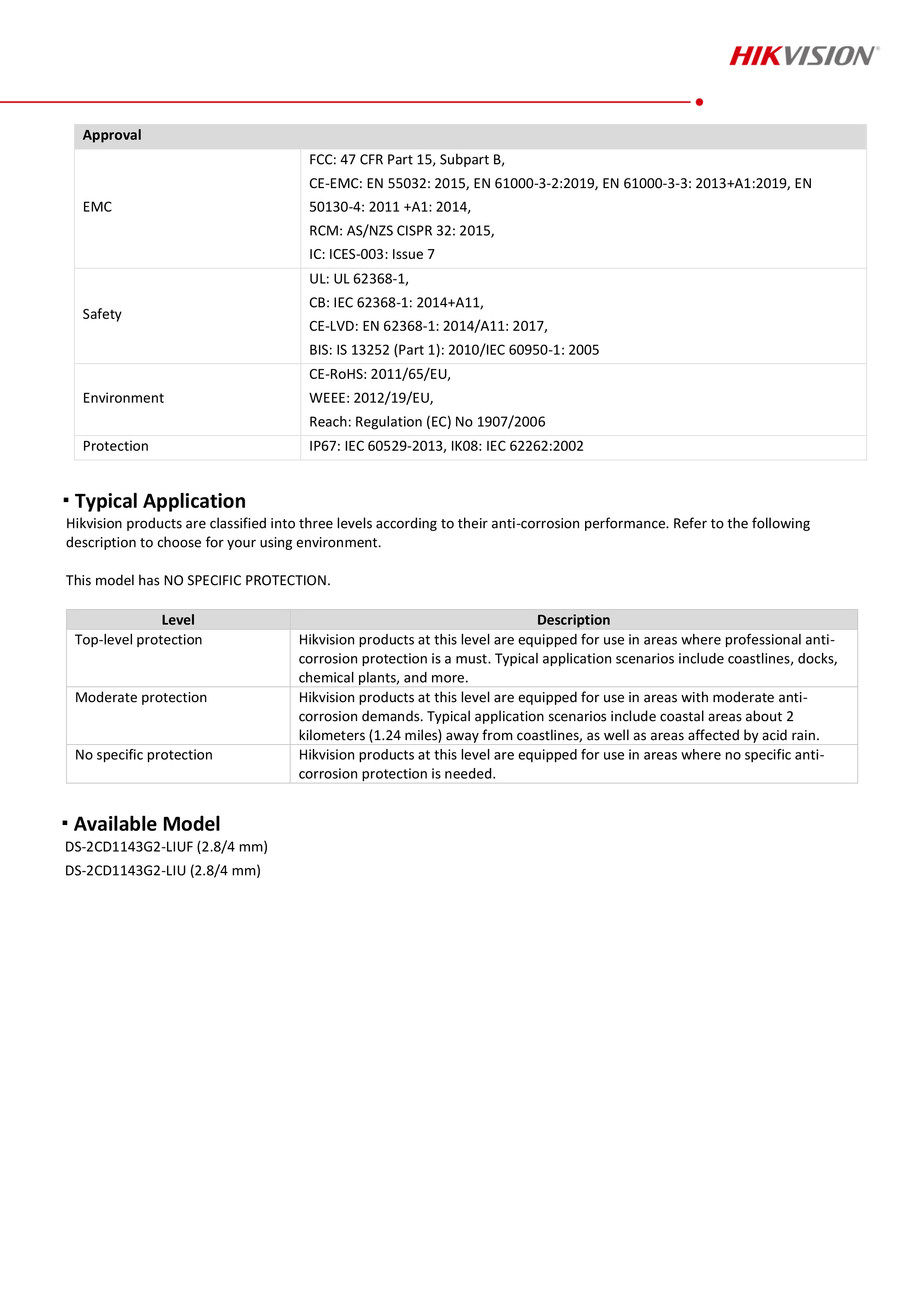 กล้องวงจรปิด Hikvision DS-2CD1143G2-LIU ( 2.8 / 4 mm. ) กล้องวงจรปิดระบบ IP 4 ล้านพิกเซล เลือกปรับโหมดภาพสี 24 ชม.หรือกลางคืนขาวดำได้ มีไมค์ในตัว