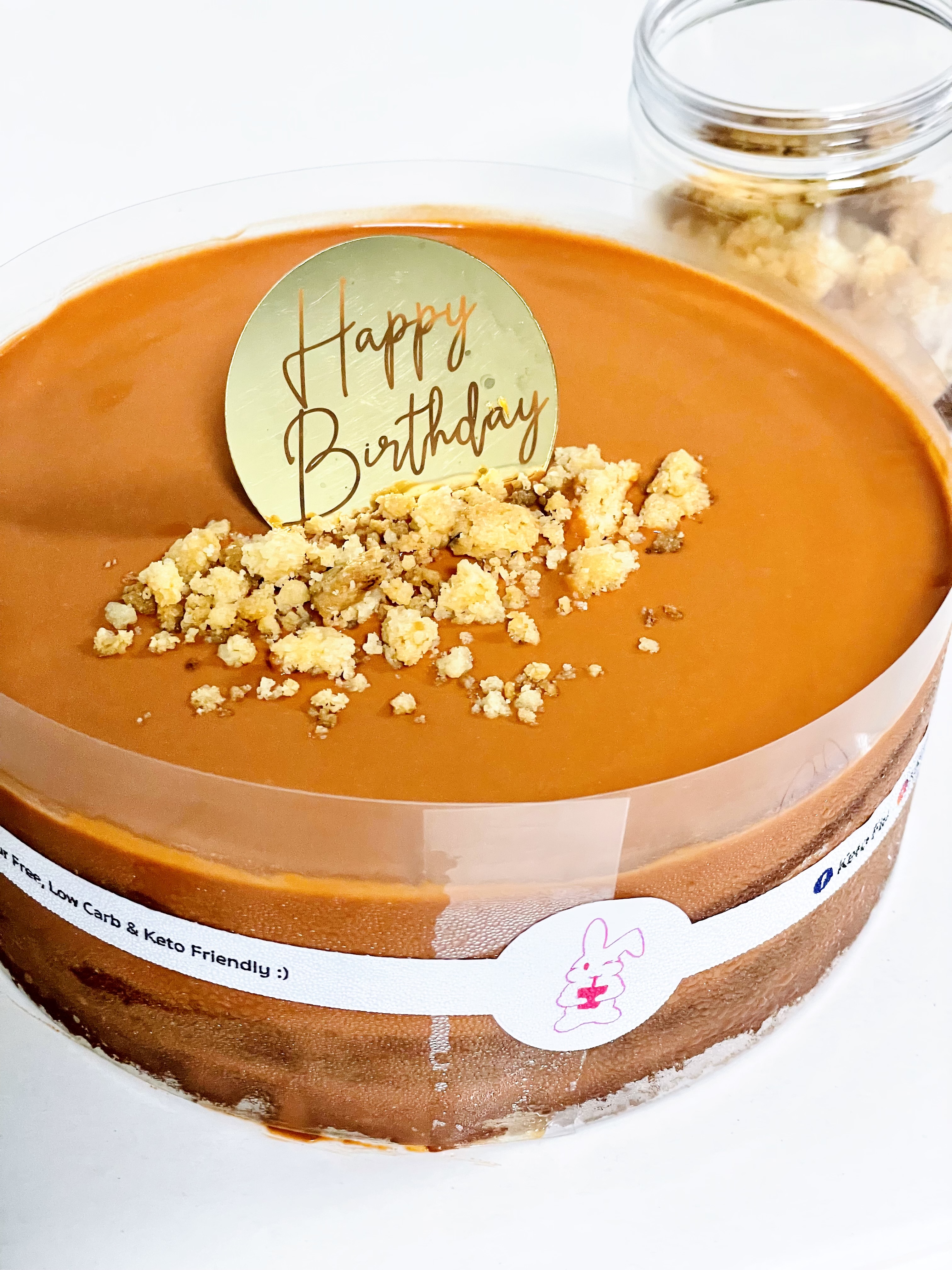 เค้กชาไทยคีโต ขนาด 1 ปอนด์ Thai Tea Cake [KETO] ไร้แป้ง ไร้น้ำตาล *🚑ขนส่งเย็นเท่านั้น*