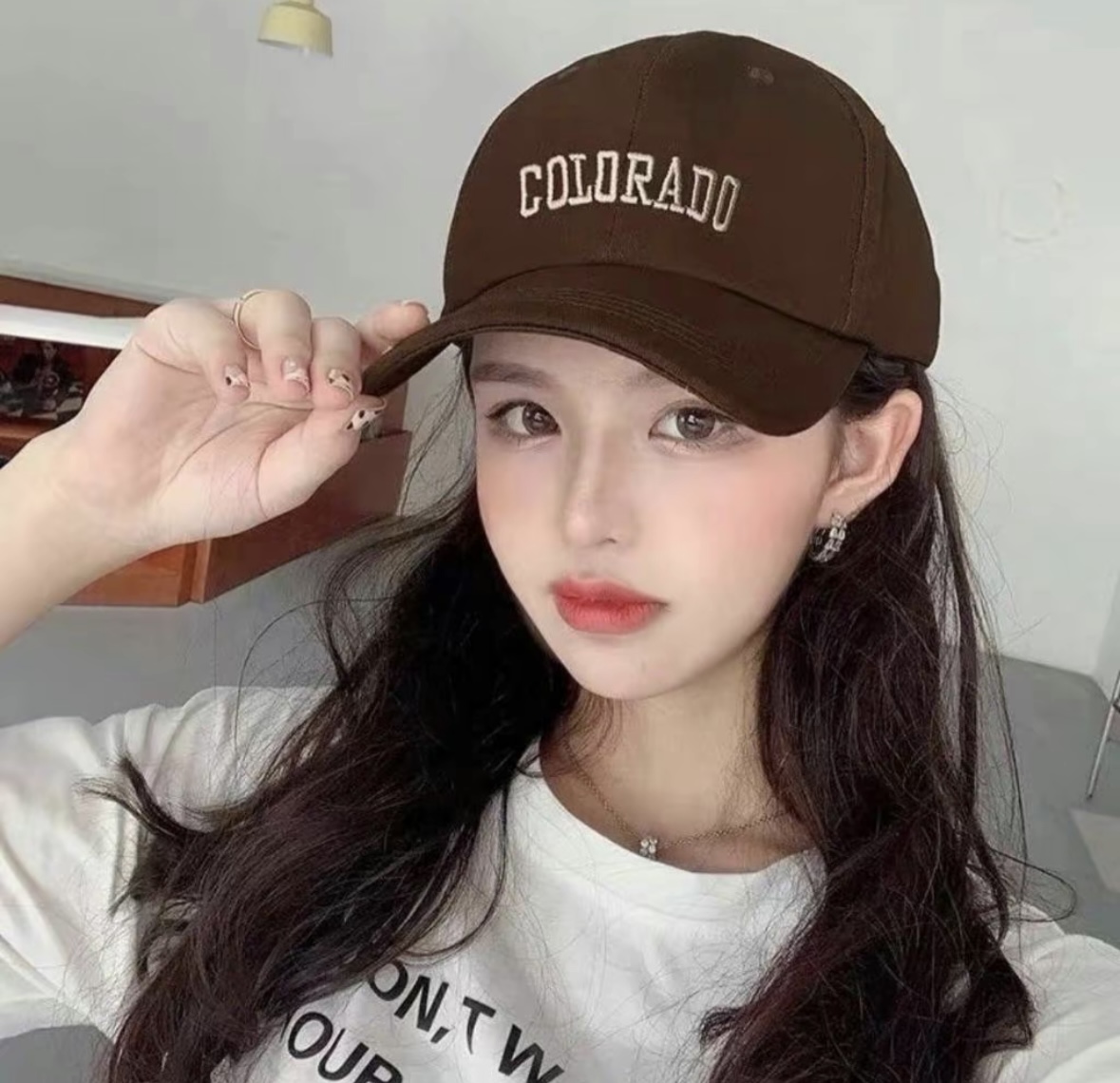 หมวกปัก COLORADO สีน้ำตาล