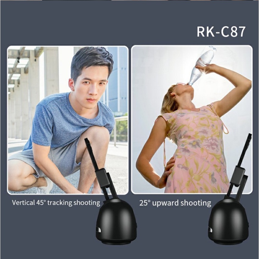 P2S. อุกปกลณ์เซลฟี่การติดตามการเคลื่อนไหวของวัตถุ AI ขาตั้งมือถือเซลฟี่ การถ่ายภาพเซลฟี่ แบบหมุนได้360องสา VIVI