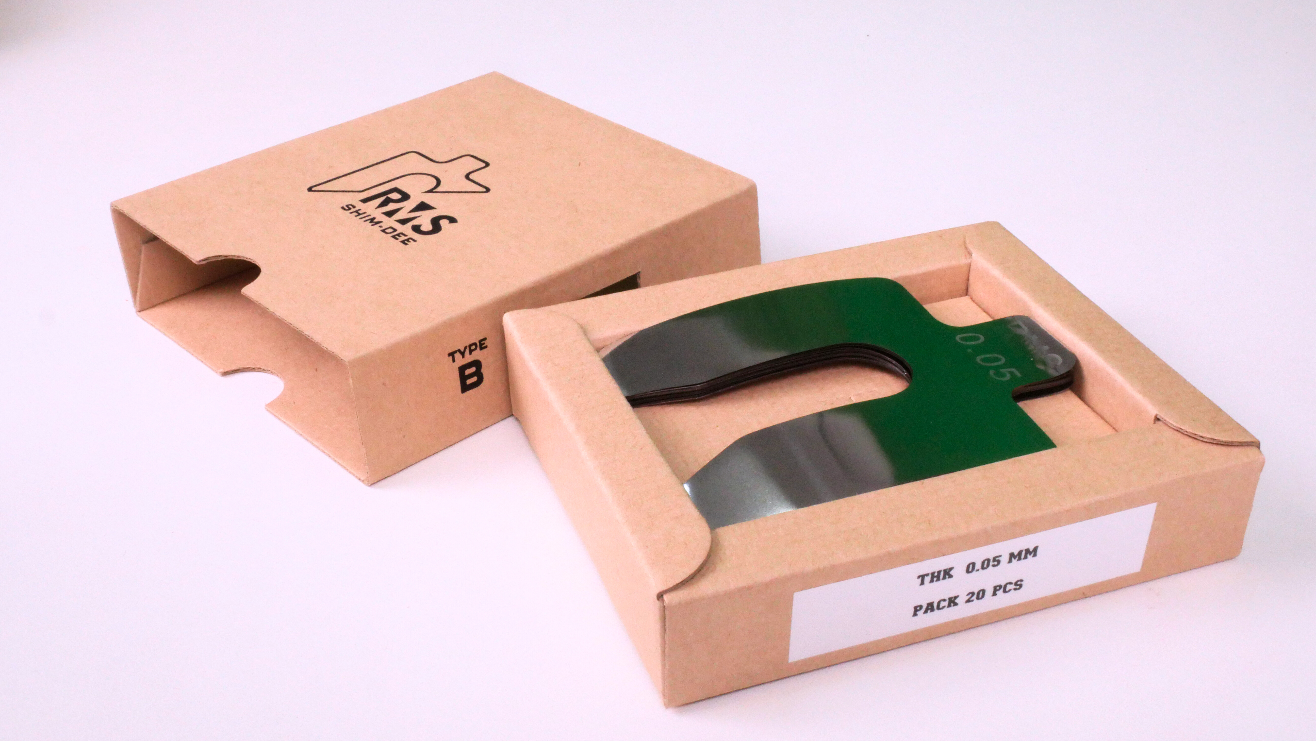 แผ่นชิมตั้งระดับสำเร็จรูป RMS SHIM-DEE สำหรับงานอุตสาหกรรม ขนาด 75x75มม. หนา 0.05มม. (Industrial Precut Shim)