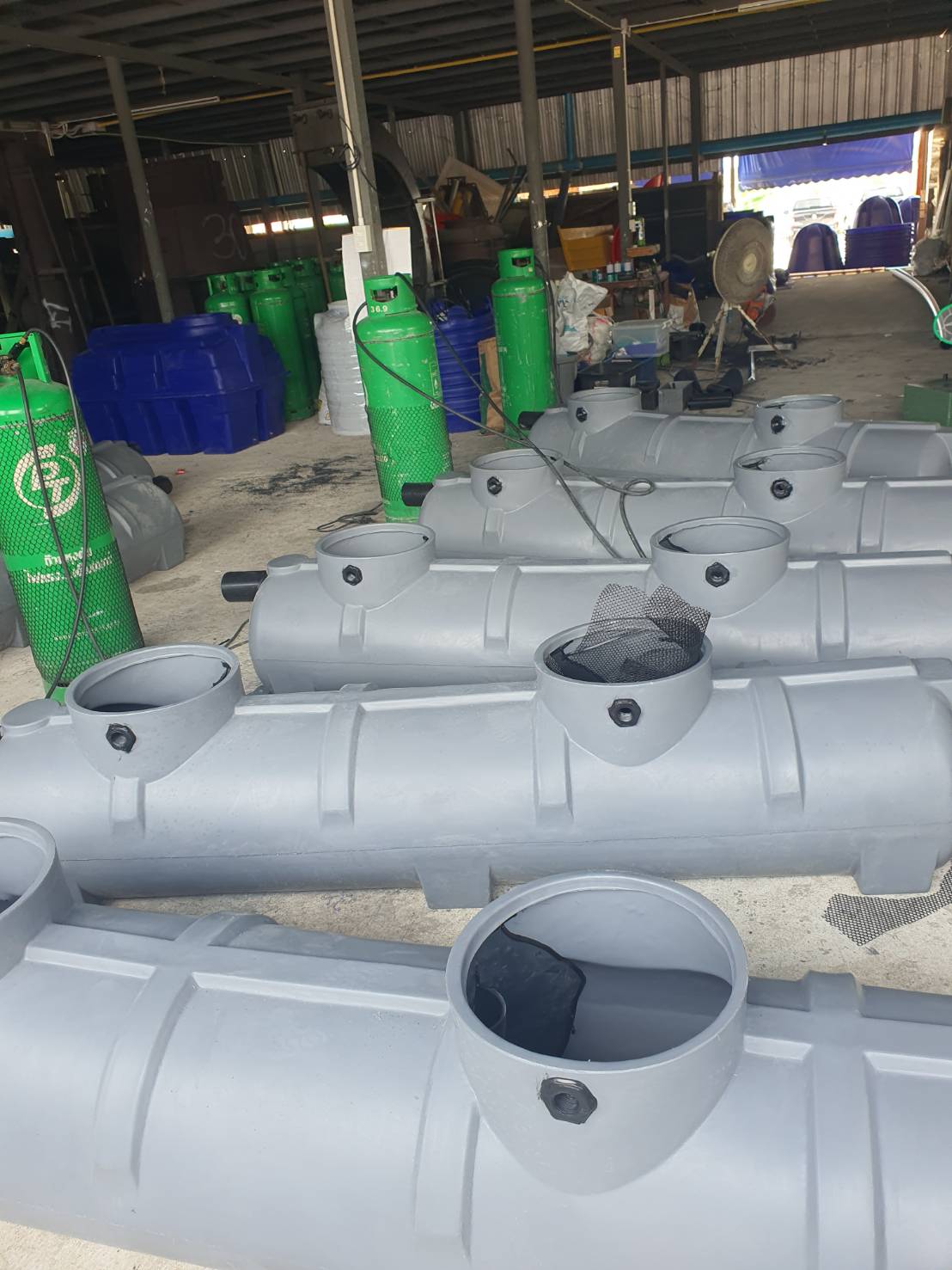 ถังบำบัดน้ำเสีย PE SAFE ทรงแคปซูล 1000 ลิตร รุ่น ST-1000 capsule