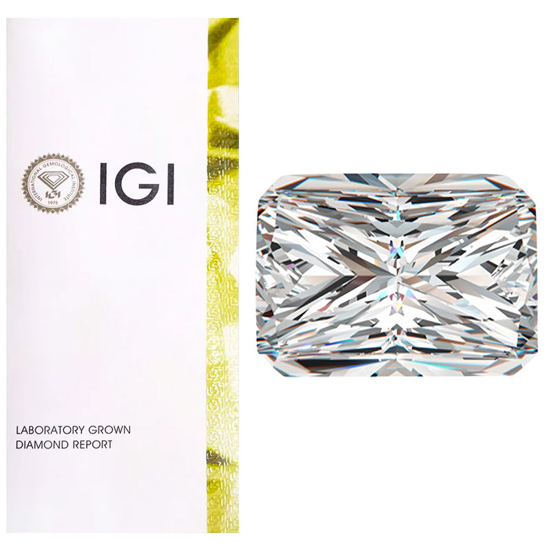 เพชรสังเคราะห์โครงสร้างเพชรแท้เพาะเลี้ยงทรงหมอนคูชั่น