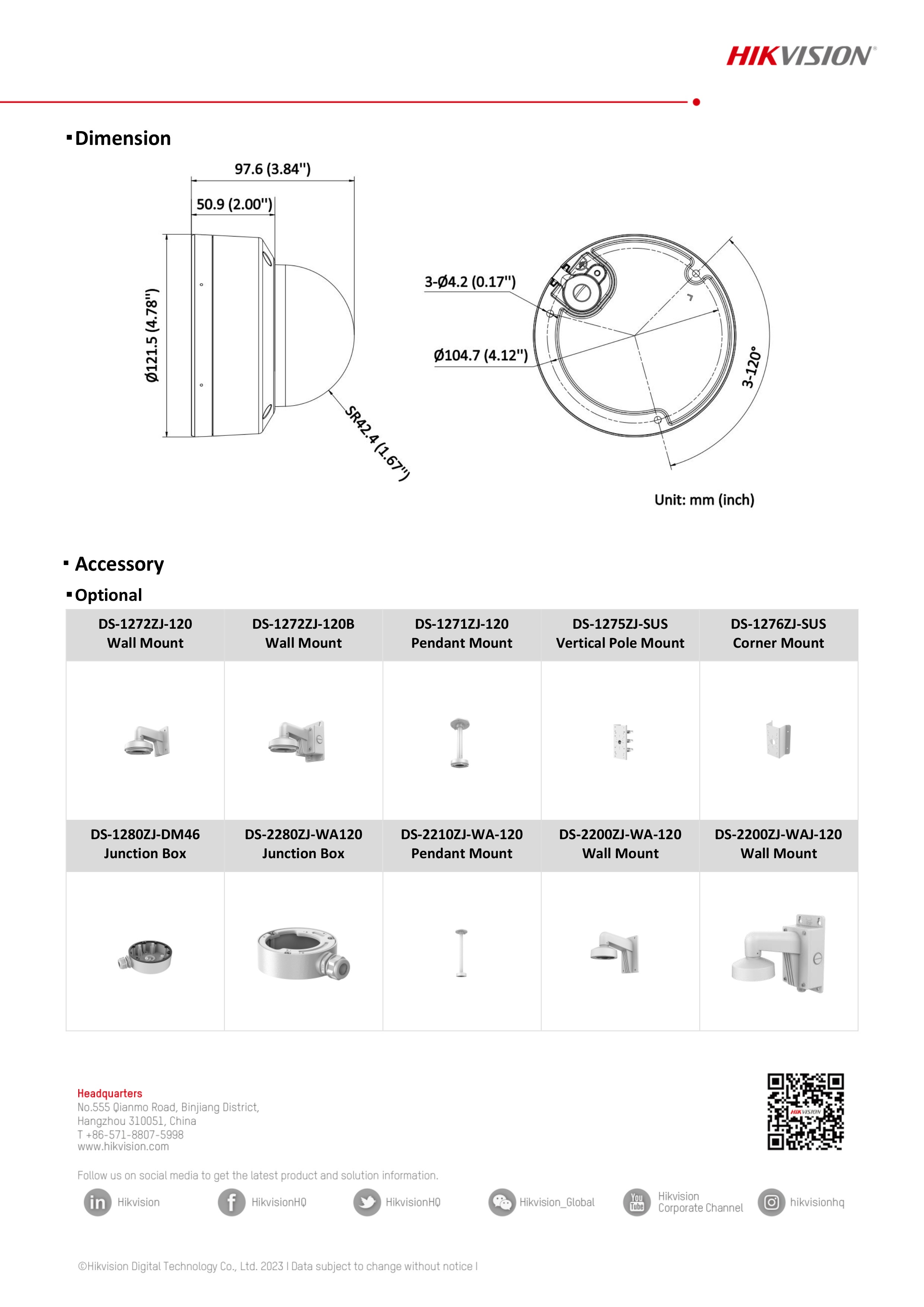 กล้องวงจรปิด Hikvision DS-2CD1127G2H-LIUF กล้องวงจรปิดระบบ IP 2 MP Smart Hybrid Light Colorvu มีไมค์ มีช่องใส่ MicroSD Card