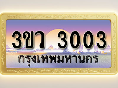 โอเคดีทะเบียนรถ 3003 ทะเบียนสวย 3ขว 3003 พร้อมส่งมอบ