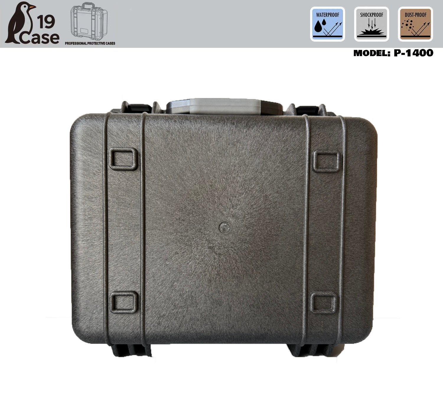 Hardcase P-1400 with Pick & Pluck Foam - Black