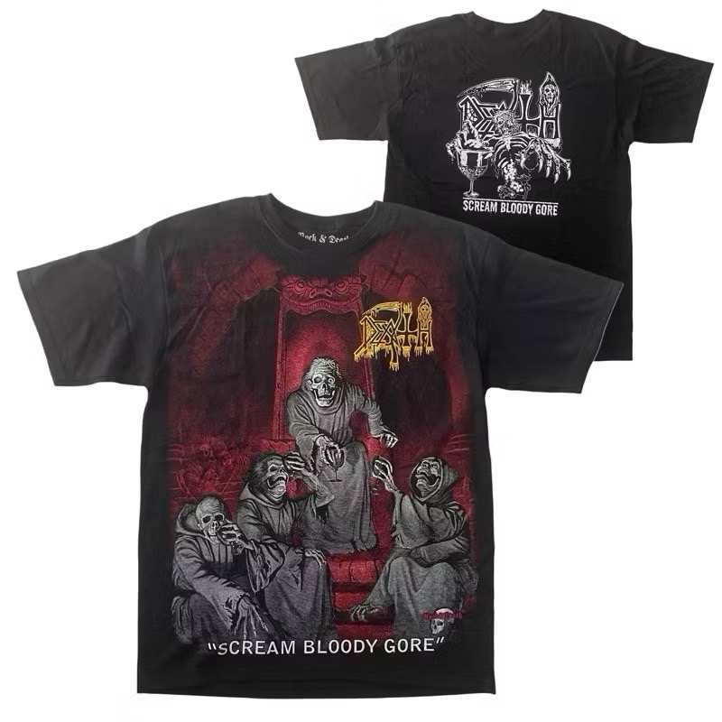 เสื้อวง DEATH T-SHIRT ป้าย ROCK&DEATH งาน BOOTLEG MEXICO