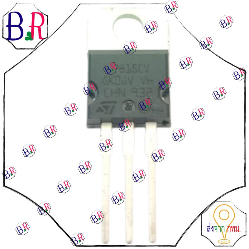 L7815CV 15V TO-220 Positive Voltage Regulator with Overload Protection for Electrical Circuitry