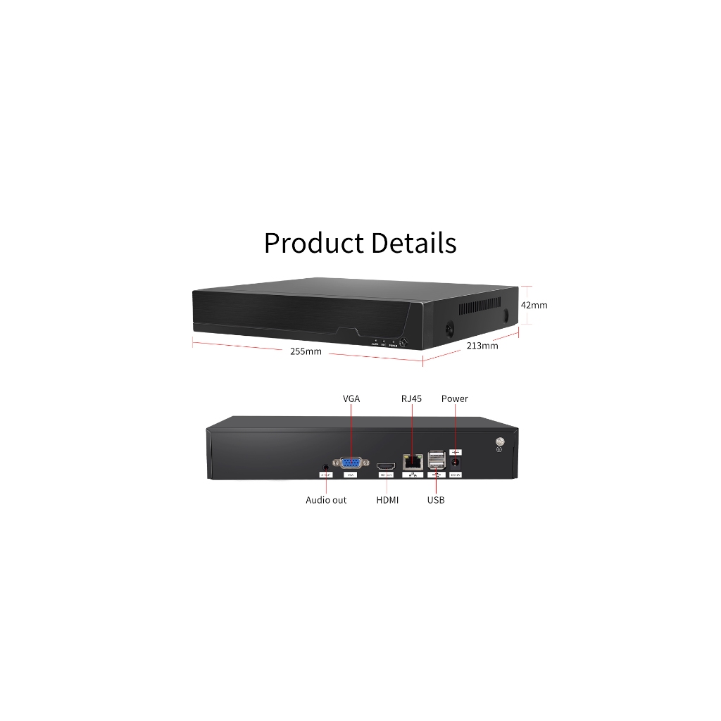 VStarcam Vstarcam NVR3208L NVR3216L N8216 เครื่อง NVR 8CH -16CH เครื่องบันทึกกล้องวงจรปิด รองรับONVIF รองรับHDDได้ 10TB