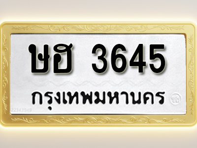 โอเคดีทะเบียนรถ 3645 ทะเบียนมงคล ษฮ 3645 พร้อมส่งมอบ