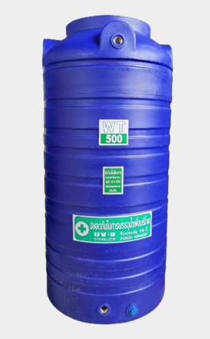 ถัง PE ยี่ห้อ Safe สีพื้นเรียบ รุ่น WT-500L