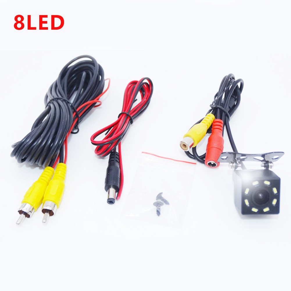 กล้องถอยหลัง LED Night Vision กล้องถอยหลัง 170 องศากล้องมองหลัง กันน้ำเเละกันกระเเทก