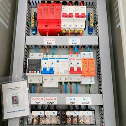 ชุดควบคุม On Off Grid Hybrid 6Kw + ATS Magnetic 60A