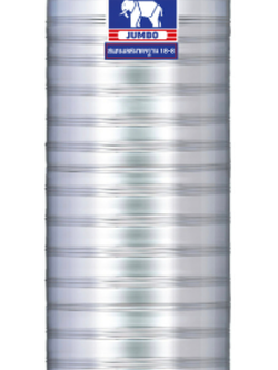 แท็งค์น้ำสเตนเลส ตราจัมโบ้ รุ่นพื้นเรียบ 0.6 มม. 6000 ลิตร รหัส JN6000(พื้นเรียบ)