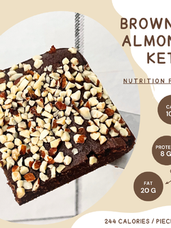 บราวนี่หน้าอัลมอนด์สูตรคีโต Almonds Brownie [KETO] ไร้แป้ง ไร้น้ำตาล