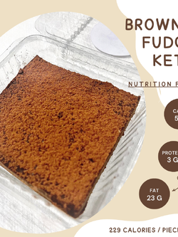 บราวนี่ฟัดจ์ สูตรคีโต Brownie Fudge [KETO] ไร้แป้ง ไร้น้ำตาล *🚑ขนส่งเย็นเท่านั้น*