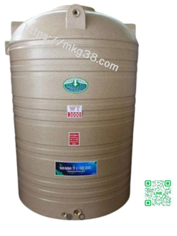 ถังเก็บน้ำบนดิน PE ลายแกรนิต ตรา World W-GN3000