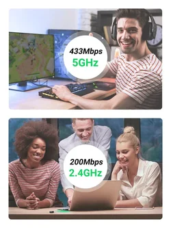 UGREEN 20204 AC650 5G/2.4G Dual Band USB WIFI Adapter