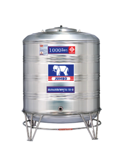 แท็งค์น้ำสเตนเลส ตราจัมโบ้ รุ่นพื้นนูน 0.6 มม. 1000 ลิตร รหัส JN1000