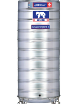 แท็งค์น้ำสเตนเลส ตราจัมโบ้ รุ่นพื้นนูน 0.6 มม. 4000 ลิตร รหัส JN4000