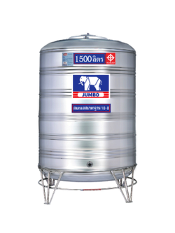 แท็งค์น้ำสเตนเลส ตราจัมโบ้ รุ่นพื้นนูน 0.6 มม. 1500 ลิตร รหัส JN1500