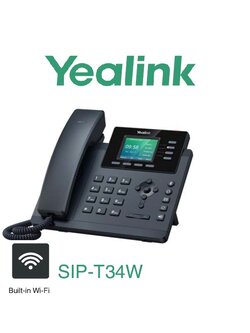 เครื่องโทรศัพท์ IP YEALINK รุ่น SIP-T34W Wi-fi Phone รองรับ 4 VoIP accounts