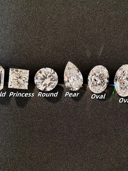 เพชรสังเคราะห์เพชรแท้เพาะเลี้ยง เจียระไนตามแบบ