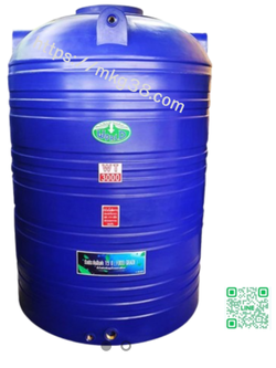 ถังเก็บน้ำบนดิน PE สีน้ำเงิน ตรา World W-WT3000
