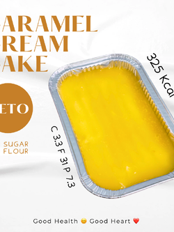 คาราเมลครีมเค้กคีโต Caramel Cream Cake [KETO] ไร้แป้ง ไร้น้ำตาล *🚑ขนส่งเย็นเท่านั้น*