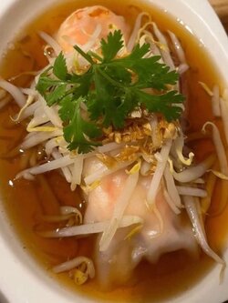 ก๋วยเตี๋ยวหลอดไส้กุ้ง(จาน)