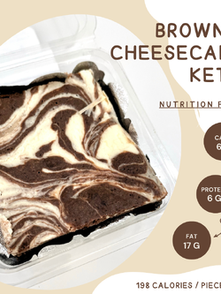 บราวนี่ชีสเค้กสูตรคีโต Brownie Cheesecake [KETO] ไร้แป้ง ไร้น้ำตาล