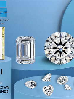 เพชรสังเคราะห์โครงสร้างเพชรแท้เพาะเลี้ยง สั่งผลิตตามแบบ กะรัตและทรงที่ต้องการ