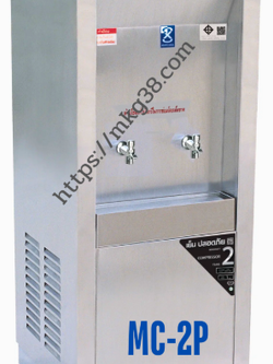 ตู้ทำน้ำเย็น 2 ก๊อก แบบต่อท่อ รังผึ้ง รุ่น MC-2P