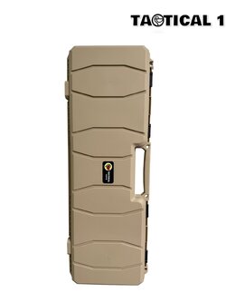 Hardcase กล่องยาว 100cm 39“ กล่องกันกระเเทกอย่างดีพร้อมฟองน้ำรังไข่ - Desert Tan