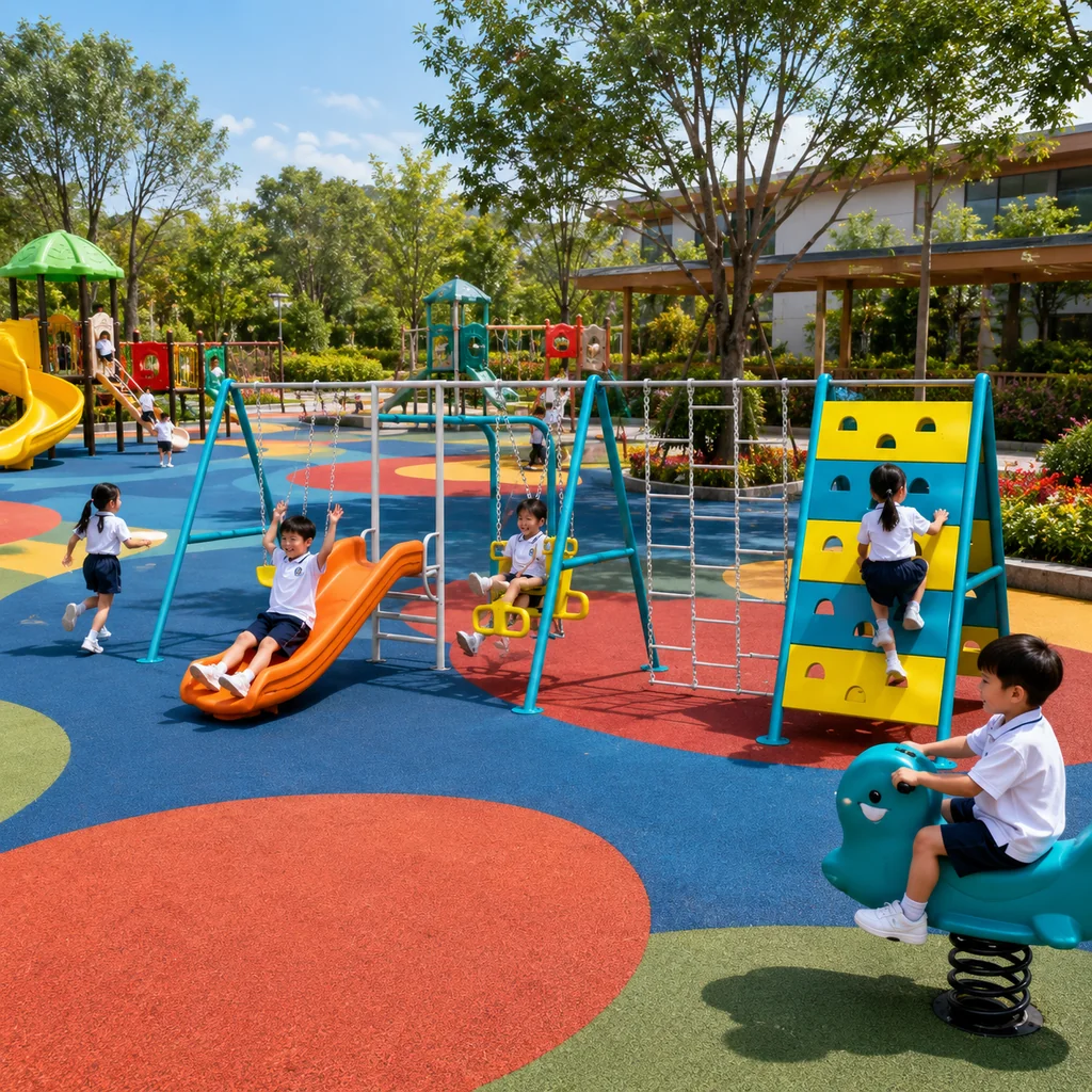 ชุดสนามเด็กเล่นมัลติฟังก์ชันกลางแจ้ง รุ่น Adventure Play Combo 6 in 1 ชุดสนามเด็กเล่นมัลติฟังก์ชันกลางแจ้ง รุ่น Adventure Play Combo 6 in 1