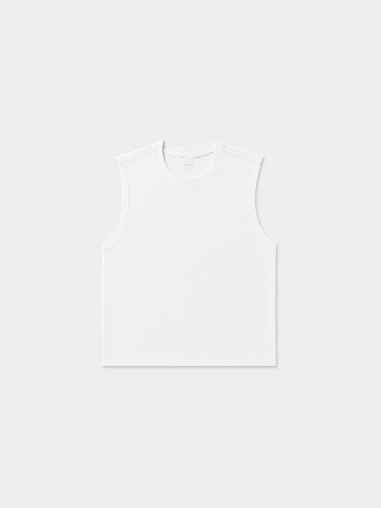 AeroVeil™ Knit Tank Top – White