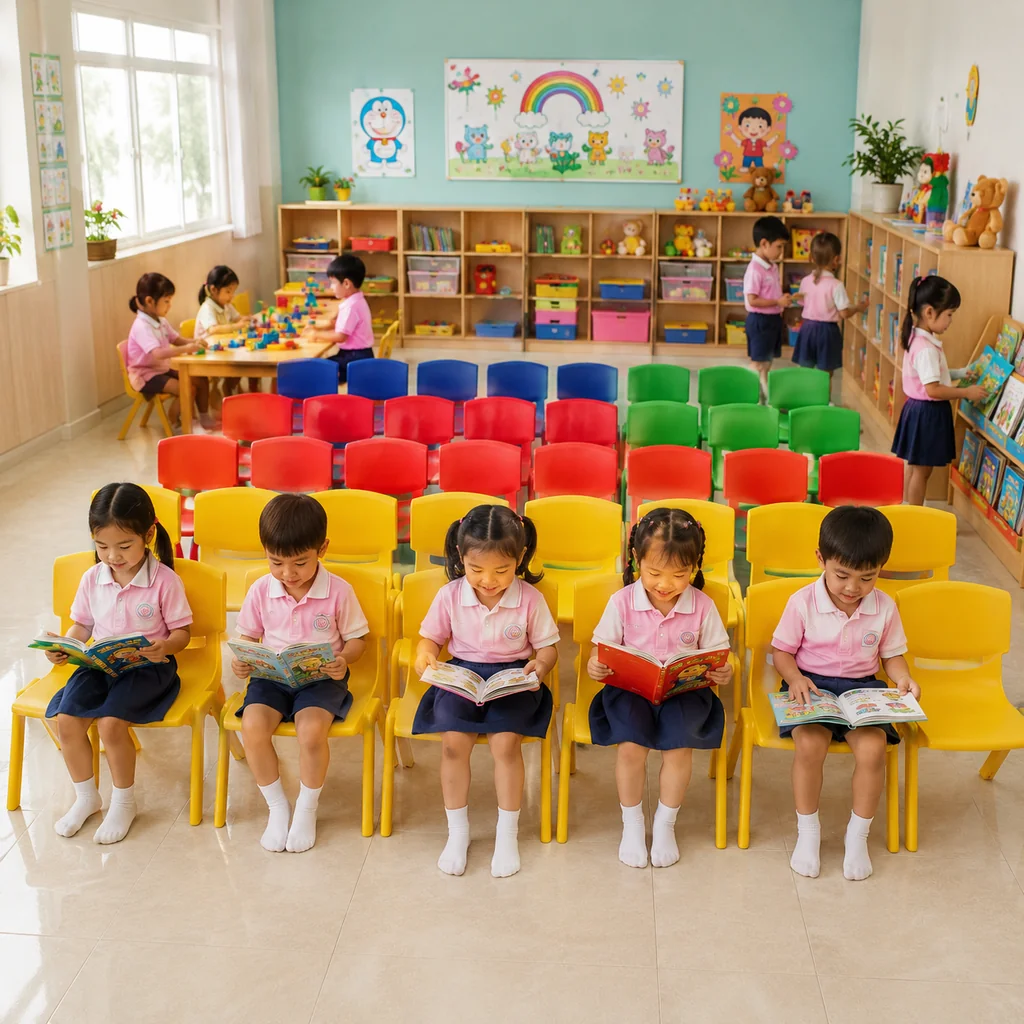 เก้าอี้พลาสติกเด็กอนุบาล รุ่น Color Kids Chair เก้าอี้พลาสติกเด็กอนุบาล รุ่น Color Kids Chair