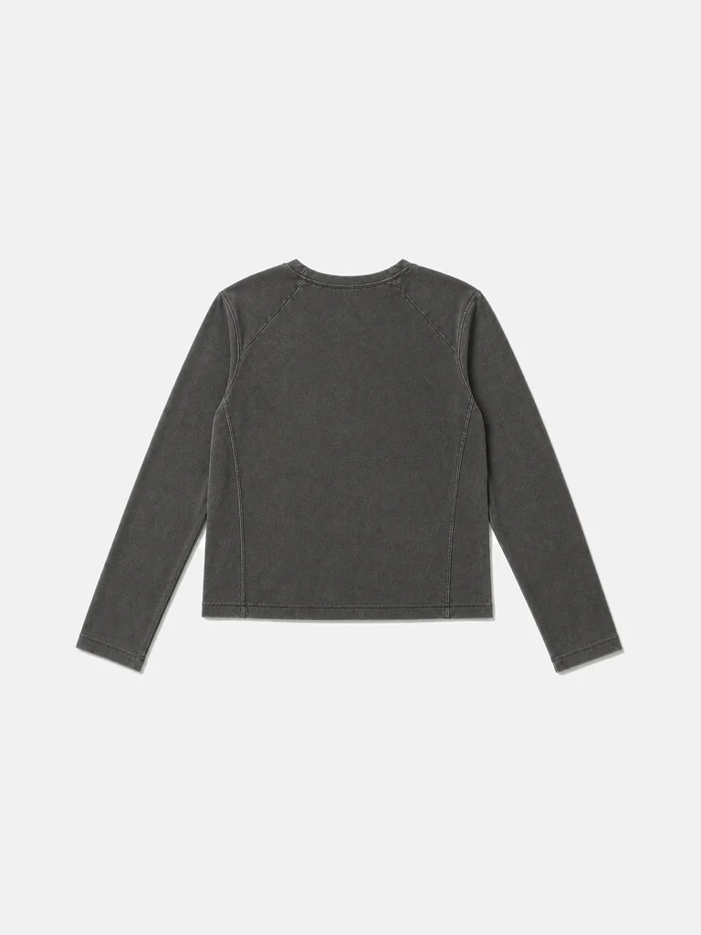 CoolDrift™ Mesh Long Sleeve Tee – Faded Grey