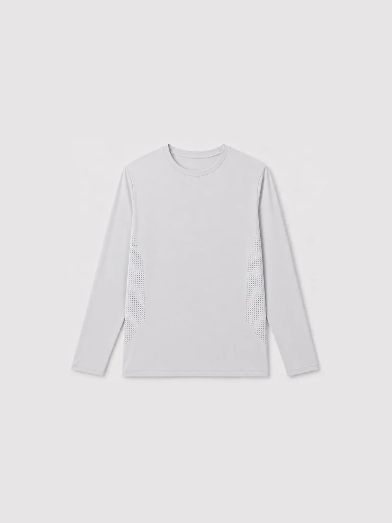 AeroVeil™ Knit Long Sleeve Tee – Ash
