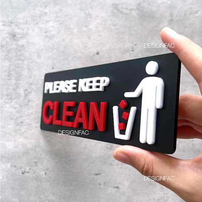 ป้ายโปรดรักษาความสะอาด PLEASE KEEP CLEAN ป้ายห้าม ป้ายอะคริลิค ป้ายสไตล์โมเดิร์น มินิมอล,Designfac ป้ายโปรดรักษาความสะอาด PLEASE KEEP CLEAN ป้ายห้าม ป้ายอะคริลิค ป้ายสไตล์โมเดิร์น มินิมอล,Designfac