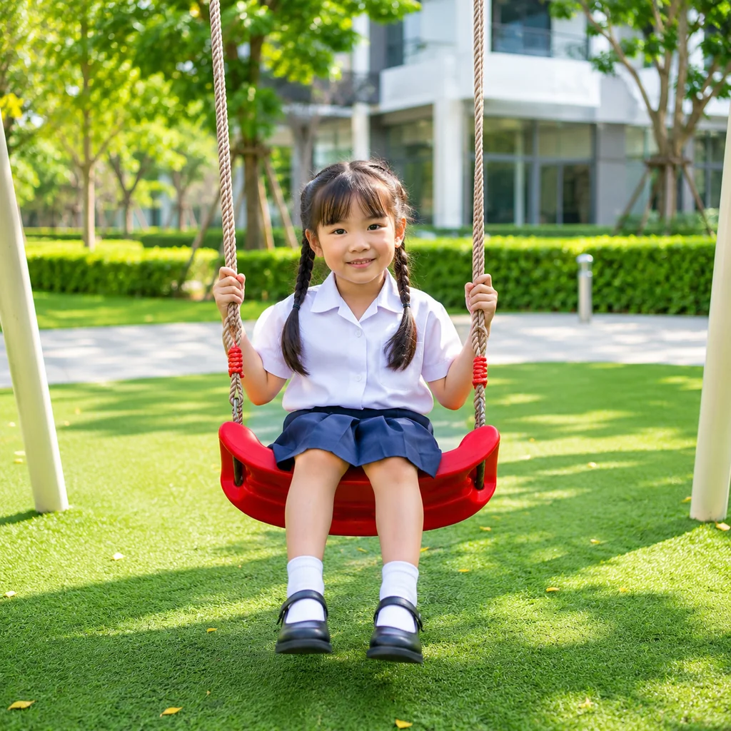 ที่นั่งชิงช้าพลาสติกสำหรับเด็ก รุ่น Smart Swing 150 พร้อมเชือกปรับระดับ