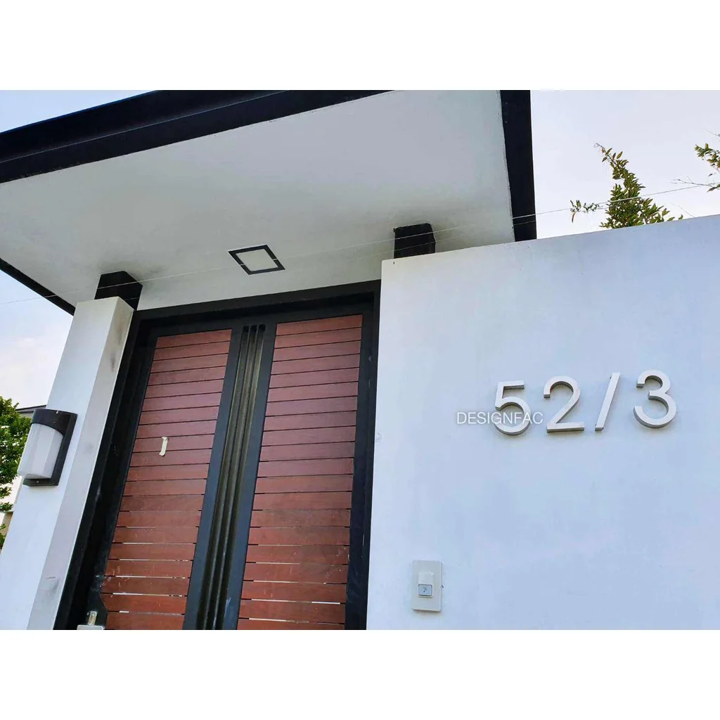 ป้ายบ้านเลขที่สแตนเลส 15ซม. ป้ายบ้านเลขที่โลหะ ป้ายมินิมอลโมเดิร์น ไม่เป็นสนิม สั่งทำได้,Designfac ป้ายบ้านเลขที่สแตนเลส 15ซม. ป้ายบ้านเลขที่โลหะ ป้ายมินิมอลโมเดิร์น ไม่เป็นสนิม สั่งทำได้,Designfac