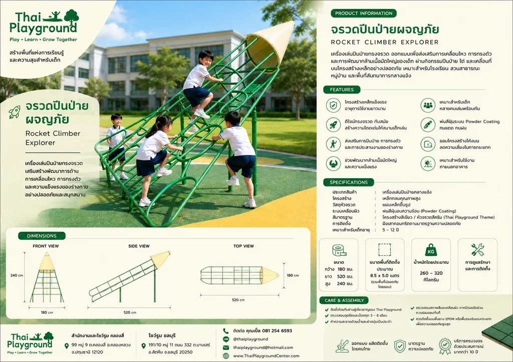จรวดปีนป่ายผจญภัย – Rocket Climber Explorer จรวดปีนป่ายผจญภัย – Rocket Climber Explorer