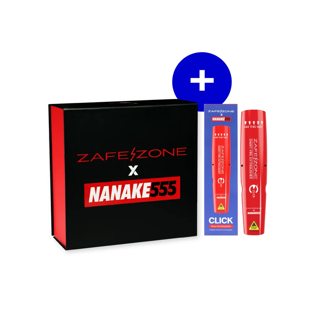 ZAFEZONE x NANAKE555 Giftbox ชุดของขวัญกระบอกดับเพลิงพกพา เซฟโซน รุ่น คลิก (ZAFEZONE Click) จำนวน 1 ชุด