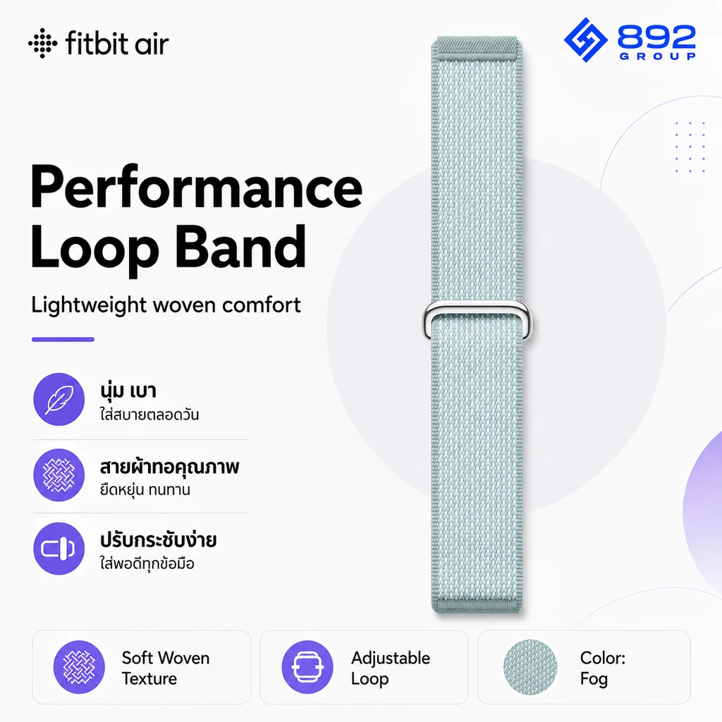 สาย Performance Loop Band สี Fog สำหรับ Fitbit Air [สินค้าของแท้ 100%]